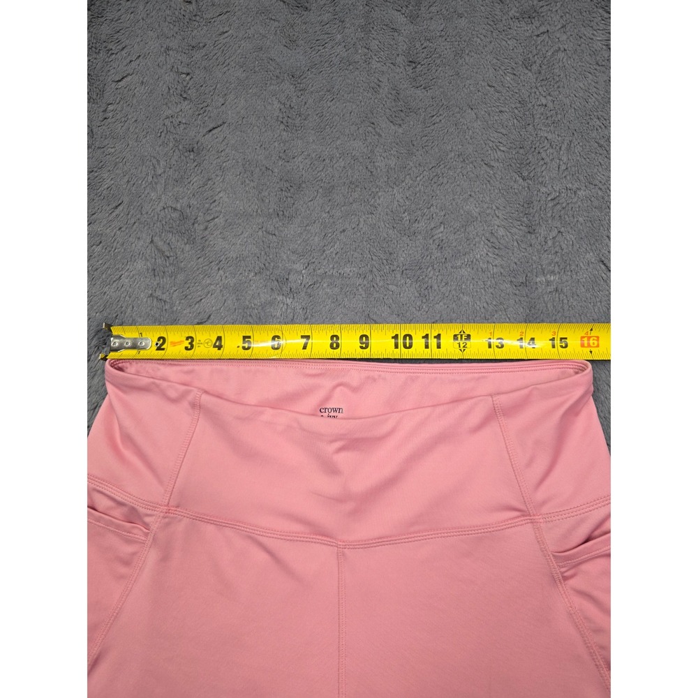 Crown & Ivy Womens Pink High Waisted Activewear Leggings with Pockets Size XL - Picture 3 of 6